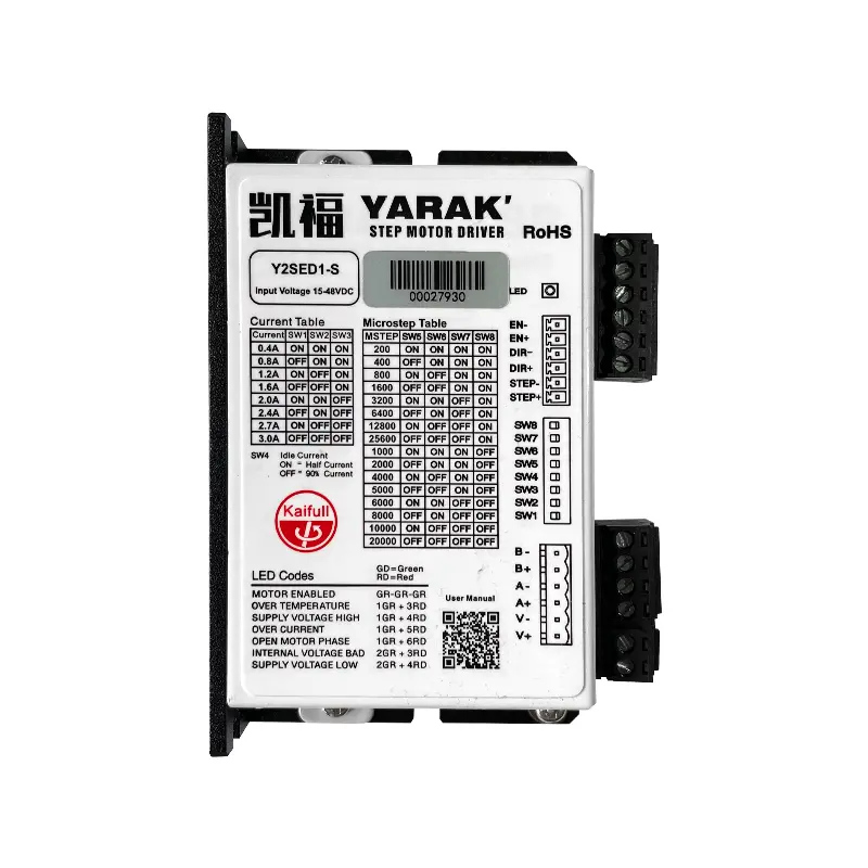 Y2SED1-S Stepper Motor Driver - 15-48V DC, 3A Peak Output, Optocoupler Input