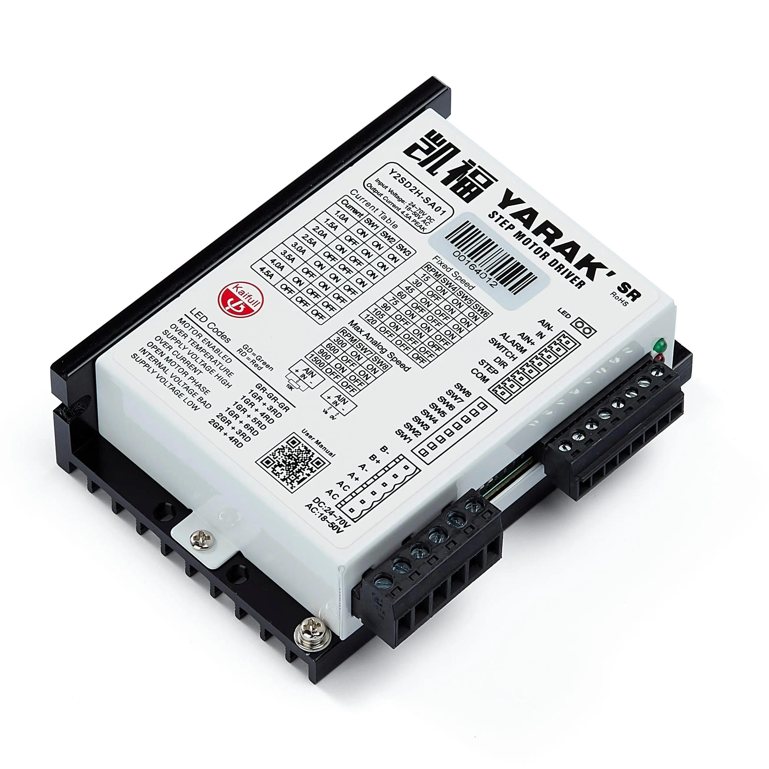 Y2SD2H-SA01 Stepper Motor Driver - 24 DC/50V AC, 2-Phase, Pulse Control, TTL Interface
